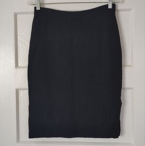Vtg St John Collection Marie Gray Santana Knit Pencil Skirt Black Sz 4 USA Made